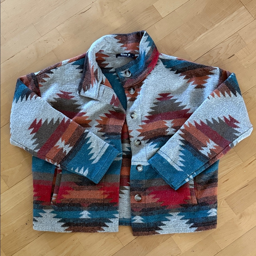 Multicolor Tribal Pattern Jacket - image 1